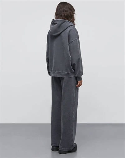 Mads Nørgaard - Compact Cotton Alpa Zip Hoodie - Asphalt